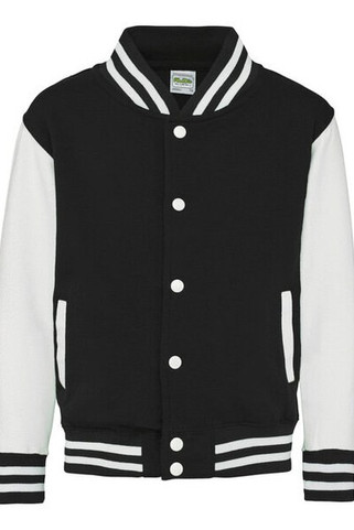 JUST HOODS BY AWDIS JH043J - Premium Kids Varsity Jacket with Contrast Sleeves