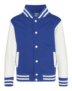 JUST HOODS BY AWDIS JH043J - Premium Kids Varsity Jacket with Contrast Sleeves