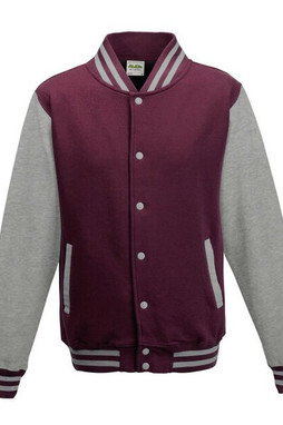 JUST HOODS BY AWDIS JH043 - Premium Contrast Sleeve Varsity Jacket