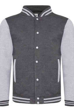 JUST HOODS BY AWDIS JH043 - Premium Contrast Sleeve Varsity Jacket