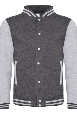 JUST HOODS BY AWDIS JH043 - Premium Contrast Sleeve Varsity Jacket