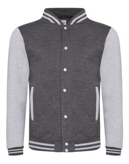JUST HOODS BY AWDIS JH043 - Premium Contrast Sleeve Varsity Jacket