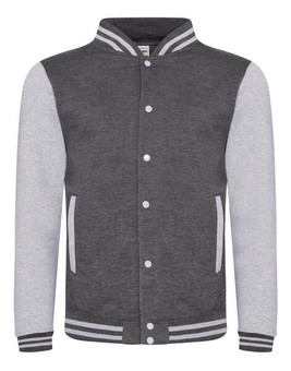 JUST HOODS BY AWDIS JH043 - Premium Contrast Sleeve Varsity Jacket