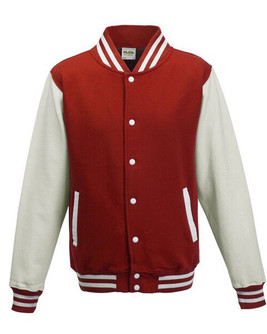 JUST HOODS BY AWDIS JH043 - Premium Contrast Sleeve Varsity Jacket