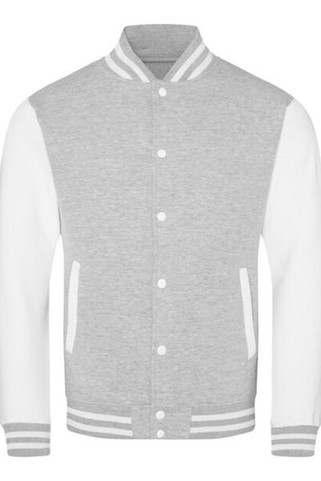 JUST HOODS BY AWDIS JH043 - Premium Contrast Sleeve Varsity Jacket