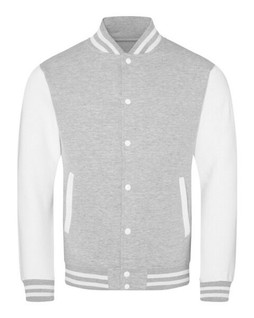 JUST HOODS BY AWDIS JH043 - Premium Contrast Sleeve Varsity Jacket