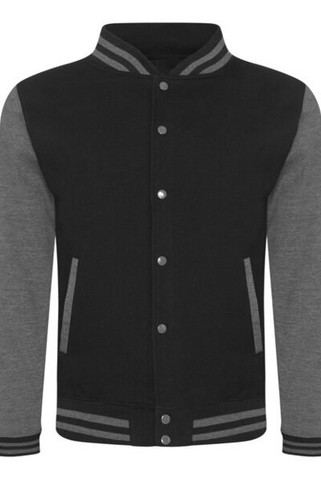 JUST HOODS BY AWDIS JH043 - Premium Contrast Sleeve Varsity Jacket