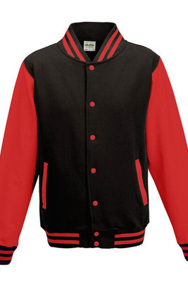 JUST HOODS BY AWDIS JH043 - Premium Contrast Sleeve Varsity Jacket