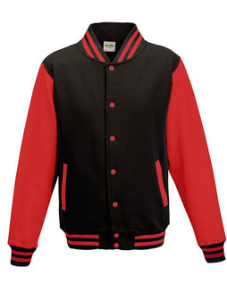 JUST HOODS BY AWDIS JH043 - Premium Contrast Sleeve Varsity Jacket