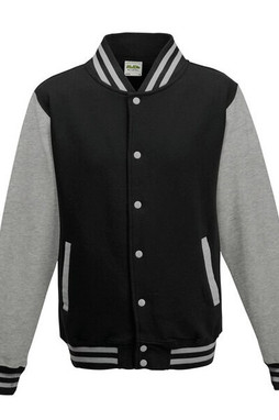 JUST HOODS BY AWDIS JH043 - Premium Contrast Sleeve Varsity Jacket