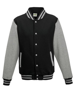 JUST HOODS BY AWDIS JH043 - Premium Contrast Sleeve Varsity Jacket