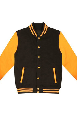 JUST HOODS BY AWDIS JH043 - Premium Contrast Sleeve Varsity Jacket