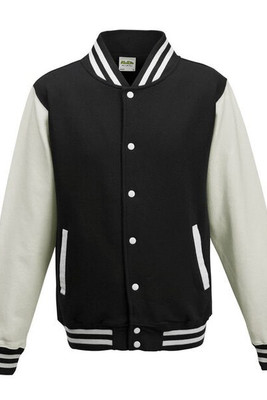JUST HOODS BY AWDIS JH043 - Premium Contrast Sleeve Varsity Jacket