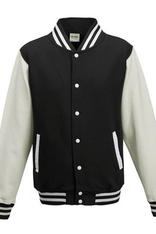 JUST HOODS BY AWDIS JH043 - Premium Contrast Sleeve Varsity Jacket