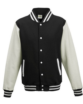 JUST HOODS BY AWDIS JH043 - Premium Contrast Sleeve Varsity Jacket