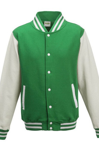 JUST HOODS BY AWDIS JH043 - Premium Contrast Sleeve Varsity Jacket