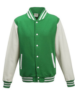 JUST HOODS BY AWDIS JH043 - Premium Contrast Sleeve Varsity Jacket