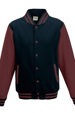 JUST HOODS BY AWDIS JH043 - Premium Contrast Sleeve Varsity Jacket