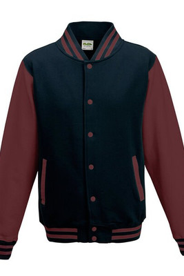 JUST HOODS BY AWDIS JH043 - Premium Contrast Sleeve Varsity Jacket