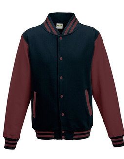 JUST HOODS BY AWDIS JH043 - Premium Contrast Sleeve Varsity Jacket