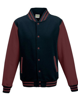 JUST HOODS BY AWDIS JH043 - Premium Contrast Sleeve Varsity Jacket
