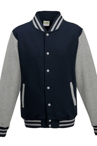 JUST HOODS BY AWDIS JH043 - Premium Contrast Sleeve Varsity Jacket