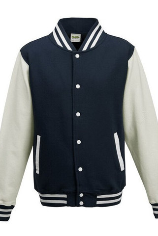 JUST HOODS BY AWDIS JH043 - Premium Contrast Sleeve Varsity Jacket