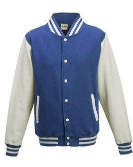 JUST HOODS BY AWDIS JH043 - Premium Contrast Sleeve Varsity Jacket