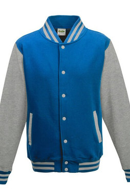 JUST HOODS BY AWDIS JH043 - Premium Contrast Sleeve Varsity Jacket