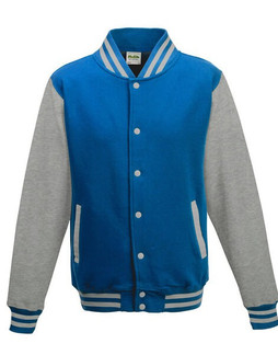 JUST HOODS BY AWDIS JH043 - Premium Contrast Sleeve Varsity Jacket