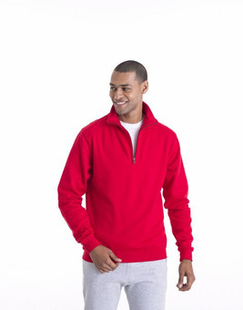 JUST HOODS BY AWDIS JH046 - Premium Cotton-Poly Blend 1/4 Zip Sweatshirt