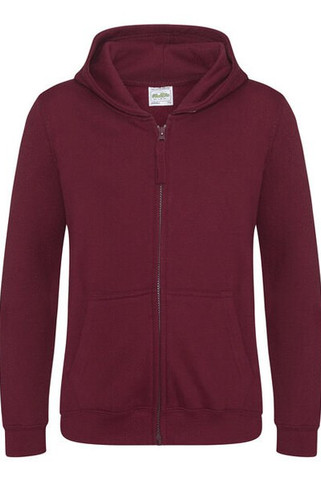 JUST HOODS BY AWDIS JH050J - Premium Kids Full Zip Hoodie with Kangaroo Pockets