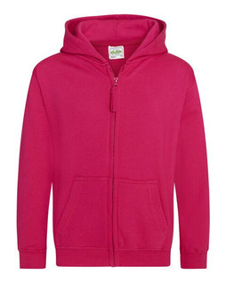 JUST HOODS BY AWDIS JH050J - Premium Kids Full Zip Hoodie with Kangaroo Pockets