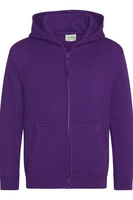 JUST HOODS BY AWDIS JH050J - Premium Kids Full Zip Hoodie with Kangaroo Pockets