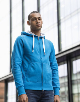 JUST HOODS BY AWDIS JH052 - Premium Chunky Zip Hoodie with Waffle Fabric Inner