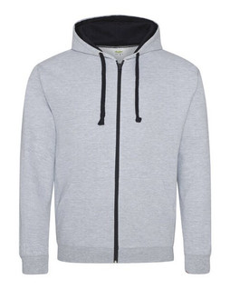JUST HOODS BY AWDIS JH053 - Premium Contrast Full Zip Varsity Hoodie