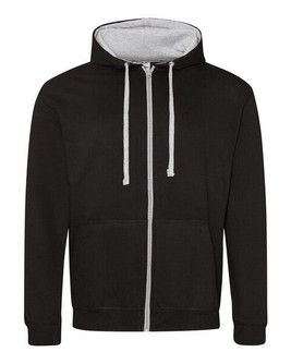 JUST HOODS BY AWDIS JH053 - Premium Contrast Full Zip Varsity Hoodie