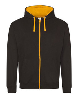 JUST HOODS BY AWDIS JH053 - Premium Contrast Full Zip Varsity Hoodie