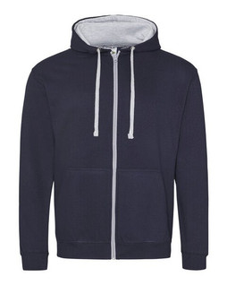 JUST HOODS BY AWDIS JH053 - Premium Contrast Full Zip Varsity Hoodie