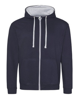 JUST HOODS BY AWDIS JH053 - Premium Contrast Full Zip Varsity Hoodie