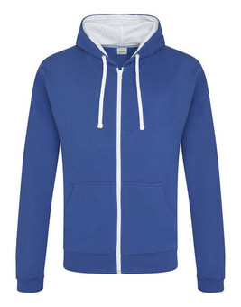 JUST HOODS BY AWDIS JH053 - Premium Contrast Full Zip Varsity Hoodie