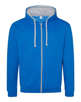 JUST HOODS BY AWDIS JH053 - Premium Contrast Full Zip Varsity Hoodie