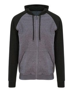 JUST HOODS BY AWDIS JH063 - Premium Contrast Raglan Sleeve Baseball Hoodie