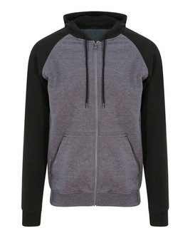 JUST HOODS BY AWDIS JH063 - Premium Contrast Raglan Sleeve Baseball Hoodie