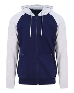 JUST HOODS BY AWDIS JH063 - Premium Contrast Raglan Sleeve Baseball Hoodie