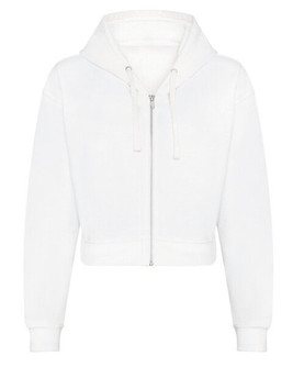 JUST HOODS BY AWDIS JH065 - Women's Relaxed Fit Cropped Hoodie with YKK Zip