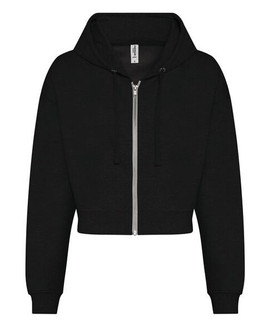 JUST HOODS BY AWDIS JH065 - Women's Relaxed Fit Cropped Hoodie with YKK Zip