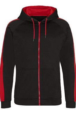 JUST HOODS BY AWDIS JH066 - High-Performance Contrast Zip Sports Hoodie