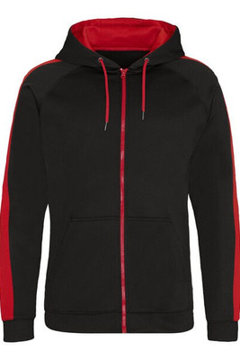 JUST HOODS BY AWDIS JH066 - High-Performance Contrast Zip Sports Hoodie