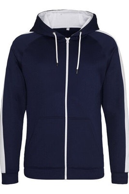 JUST HOODS BY AWDIS JH066 - High-Performance Contrast Zip Sports Hoodie